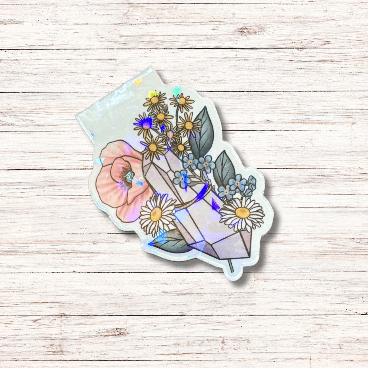 Wildflower crystal magnetic bookmark