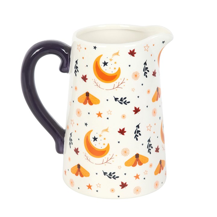 Autumn Magic Harvest Moon Print Ceramic Flower Jug N/A