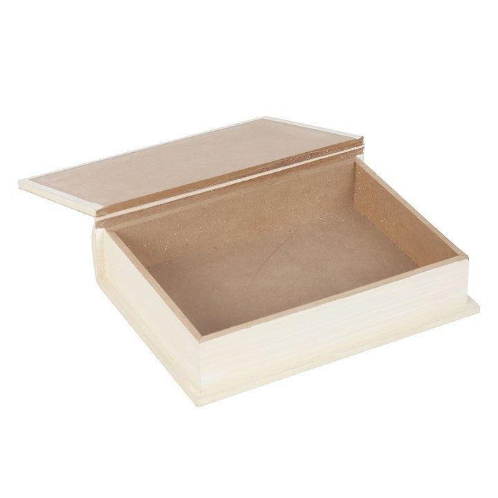 White Book Shaped Storage Box N/A