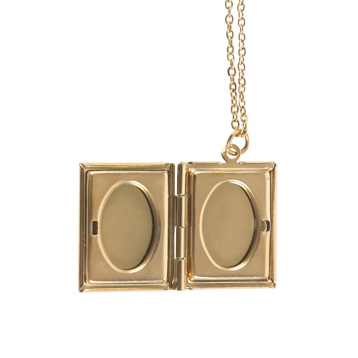 Book Shaped Locket Necklace in Gift Box N/A