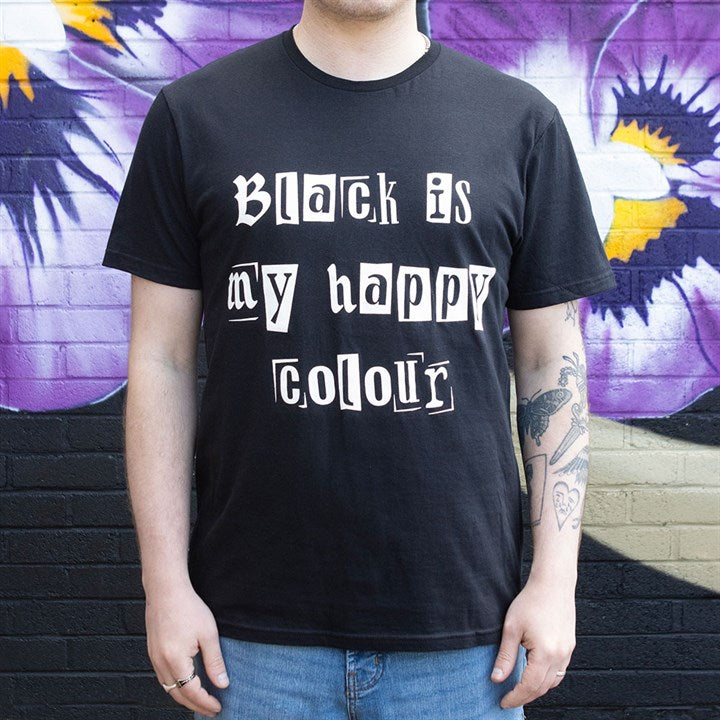 Black is My Happy Colour Unisex T-shirt Size S N/A