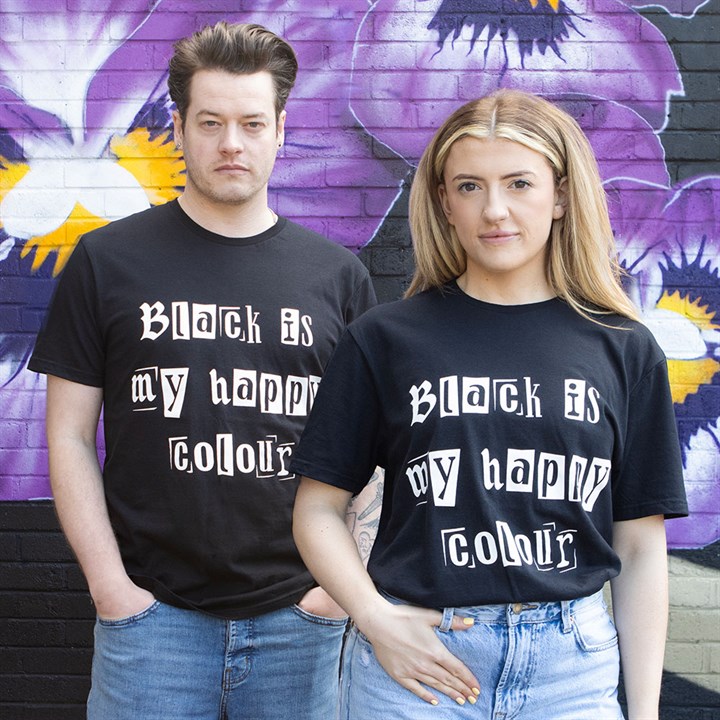 Black is My Happy Colour Unisex T-shirt Size XXL N/A