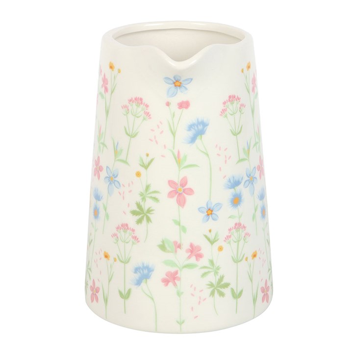 Floral Print Ceramic Flower Jug N/A