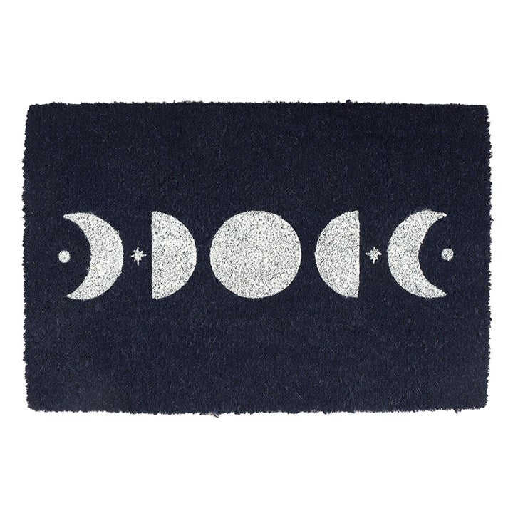 Dark Blue Moon Phase Doormat N/A