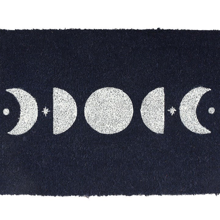 Dark Blue Moon Phase Doormat N/A
