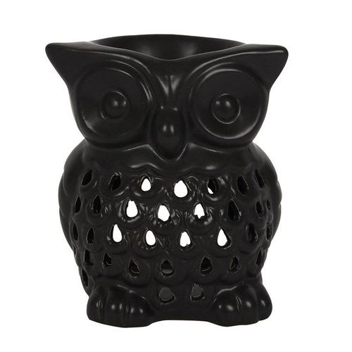 Black Owl Oil Burner front black grey