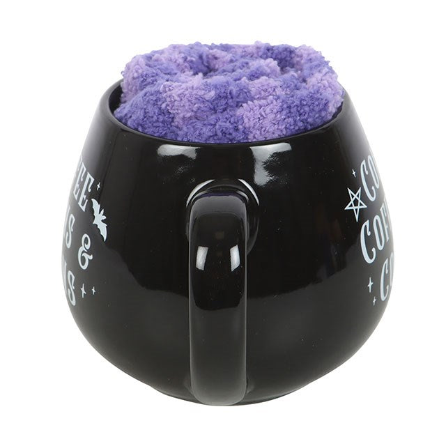 Coffee, Coffins & Covens Mug and Socks Set N/A