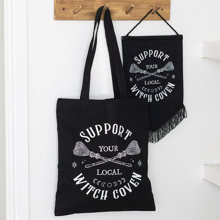 Support Your Local Witch Coven Polycotton Tote Bag N/A