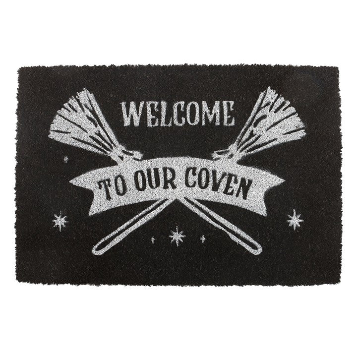 Black Welcome to Our Coven Doormat N/A