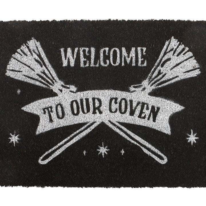 Black Welcome to Our Coven Doormat N/A