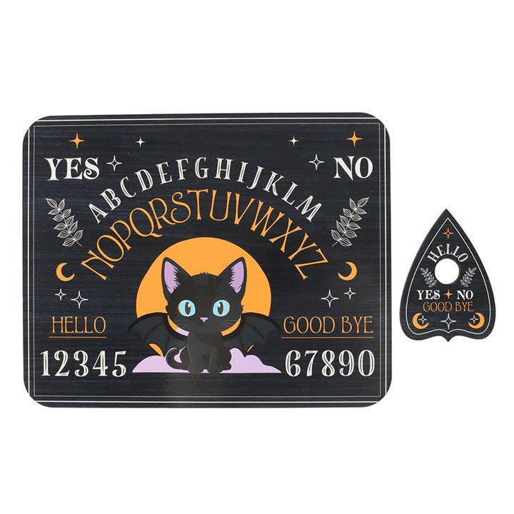 Cute and Creepy Bat Cat Talking Board with Planchette N/A