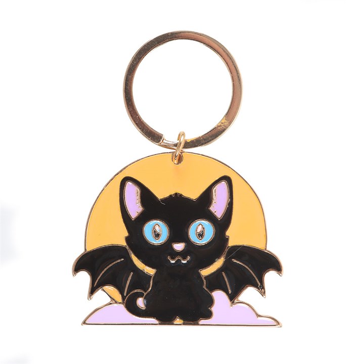 In My Witch Era Cat and Moon Enamel Keyring N/A