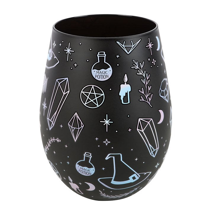 Crystal Witch Print Stemless Glass N/A