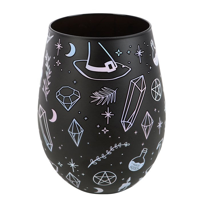 Crystal Witch Print Stemless Glass N/A