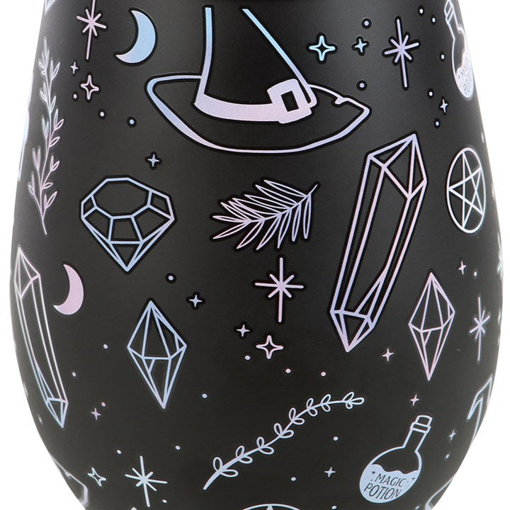 Crystal Witch Print Stemless Glass N/A