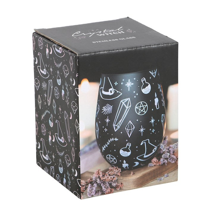 Crystal Witch Print Stemless Glass N/A