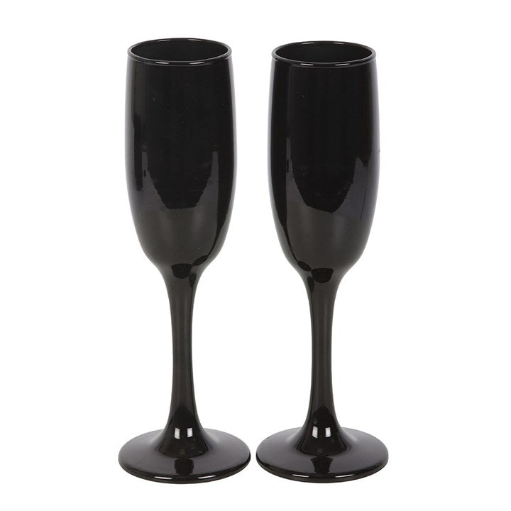 Set of 2 Dead Thirsty Champagne Flutes N/A