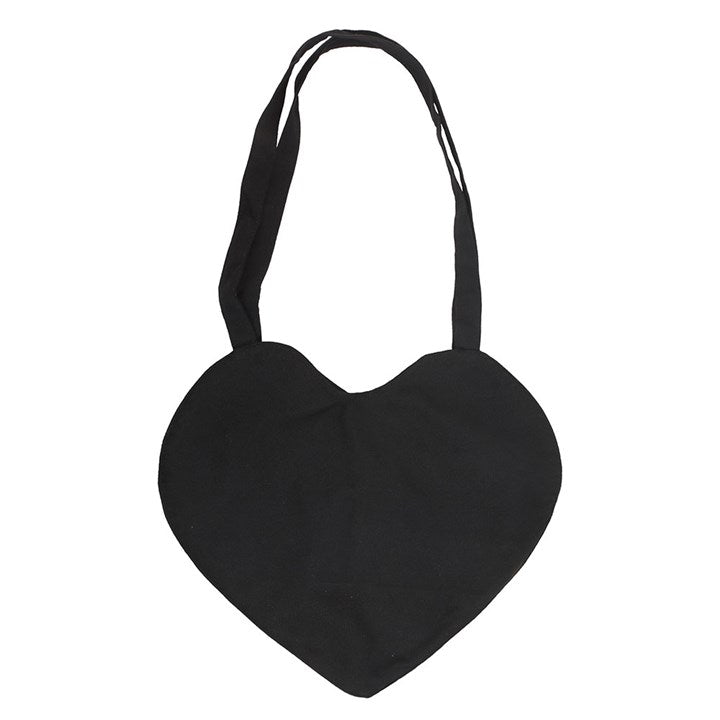 Spiderweb Heart Satin Tote Bag N/A