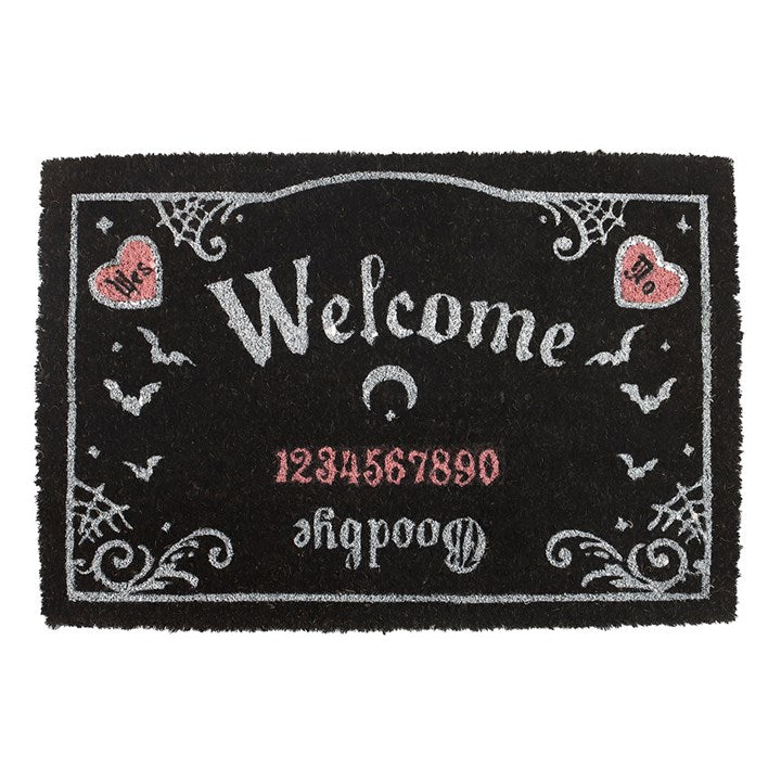 Pink and Black Talking Board Doormat N/A