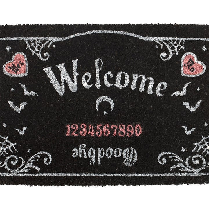 Pink and Black Talking Board Doormat N/A