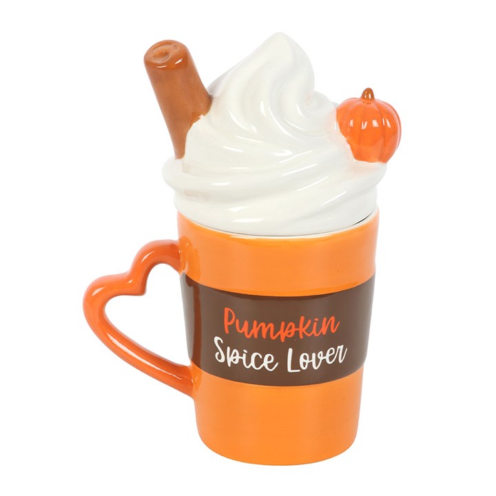 Pumpkin Spice Latte Shaped Lidded Mug N/A