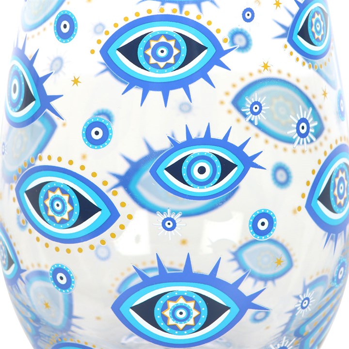 All Seeing Eye Print Stemless Glass N/A