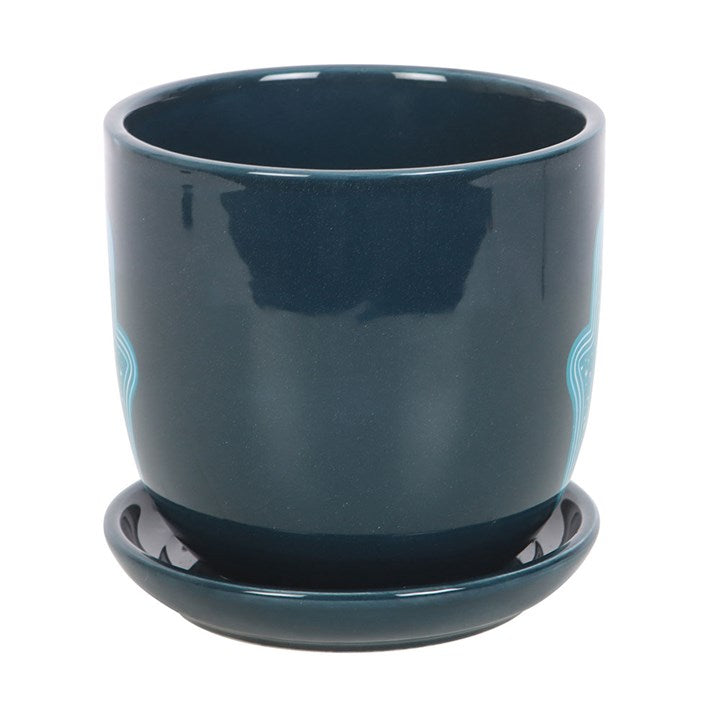 Hand of Hamsa Ceramic Plant Pot N/A