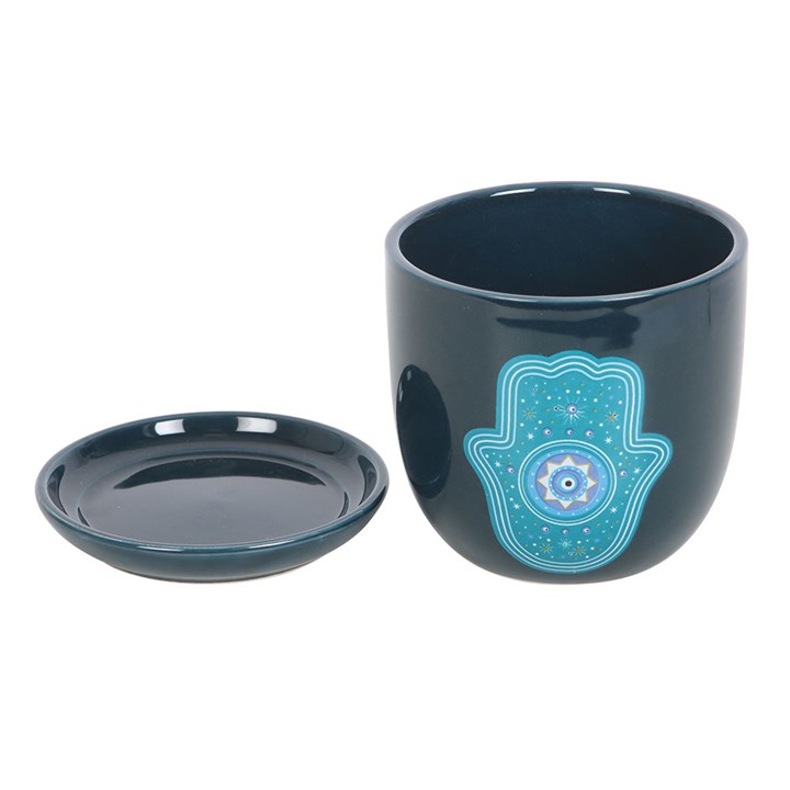 Hand of Hamsa Ceramic Plant Pot N/A