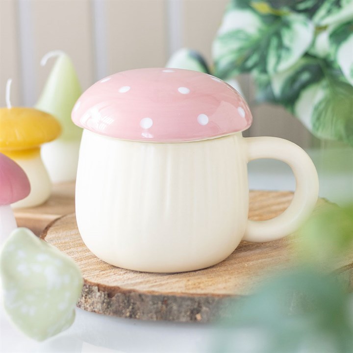 Pink Mushroom Mug N/A