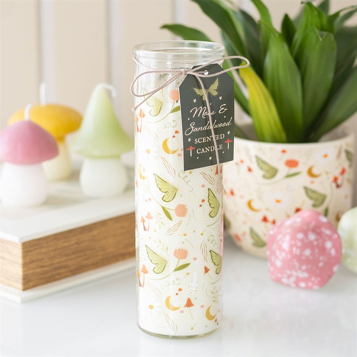 Fairy Folklore Print Moss & Sandalwood Tube Candle N/A