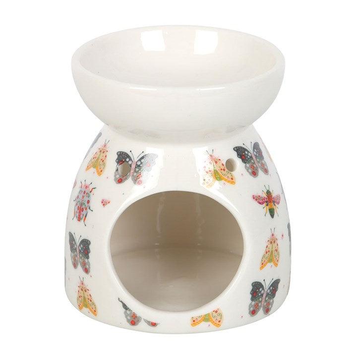 Floral Bug Print Oil Burner and Wax Warmer N/A