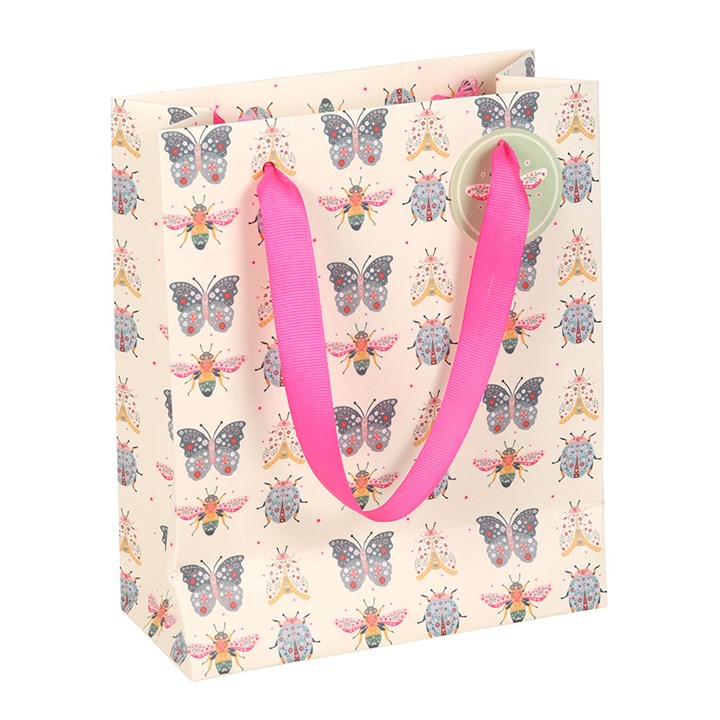23cm Medium Floral Bug Print Gift Bag N/A