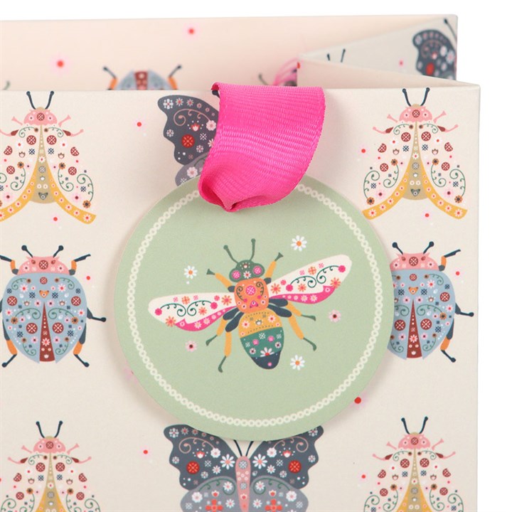 23cm Medium Floral Bug Print Gift Bag N/A
