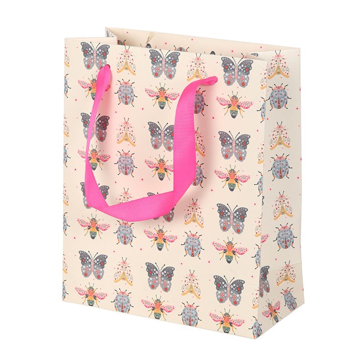 23cm Medium Floral Bug Print Gift Bag N/A