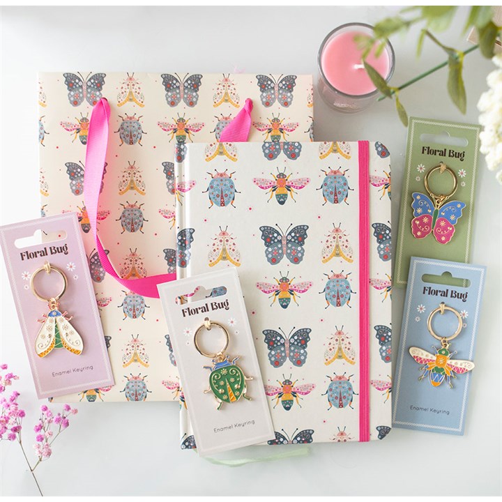 23cm Medium Floral Bug Print Gift Bag N/A