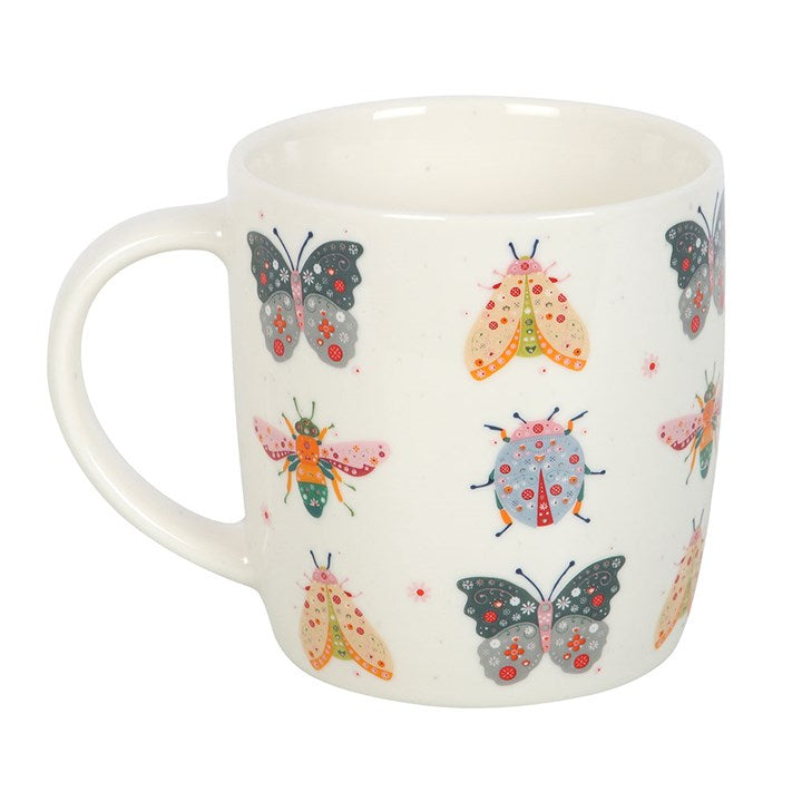 Floral Bug Print Mug N/A
