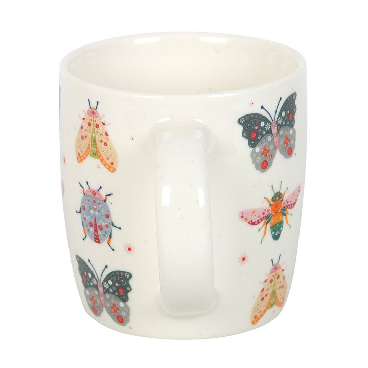 Floral Bug Print Mug N/A