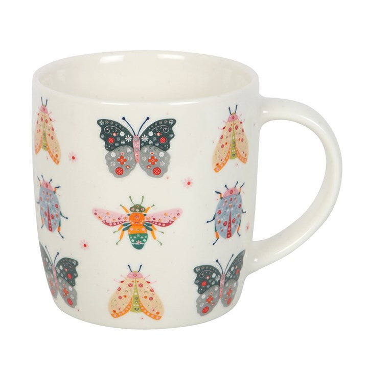 Floral Bug Print Mug N/A