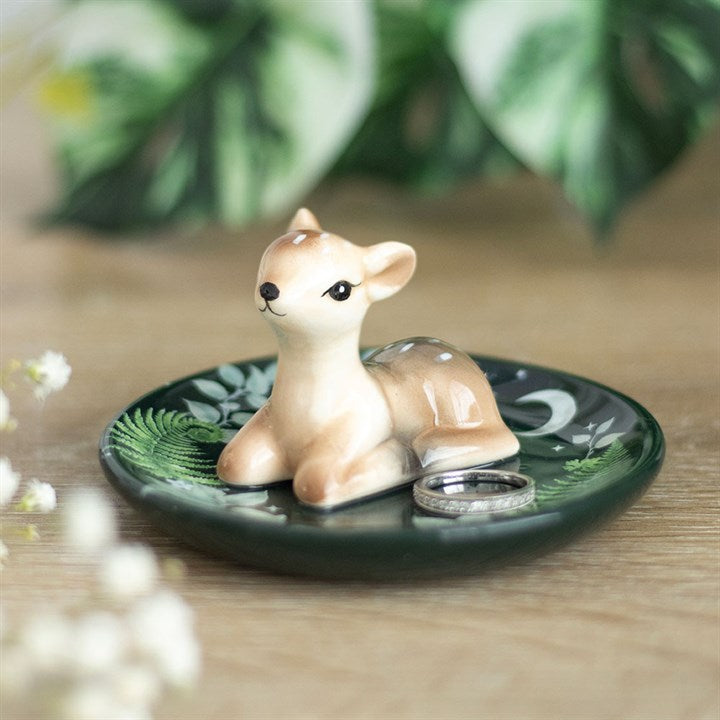 Green Fawn Trinket Dish N/A