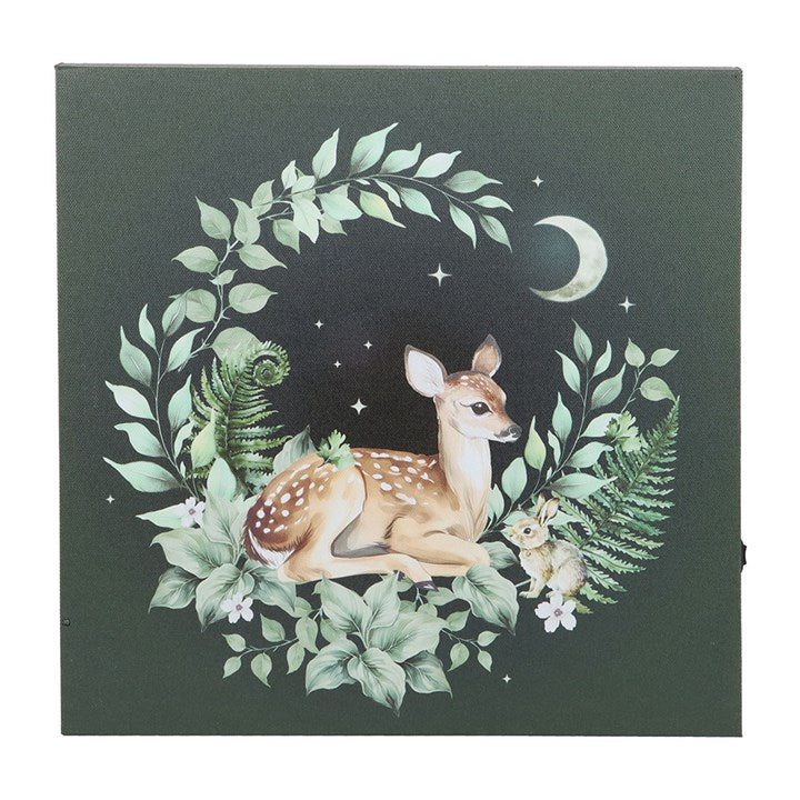 Fawn Light Up Canvas Plaque N/A