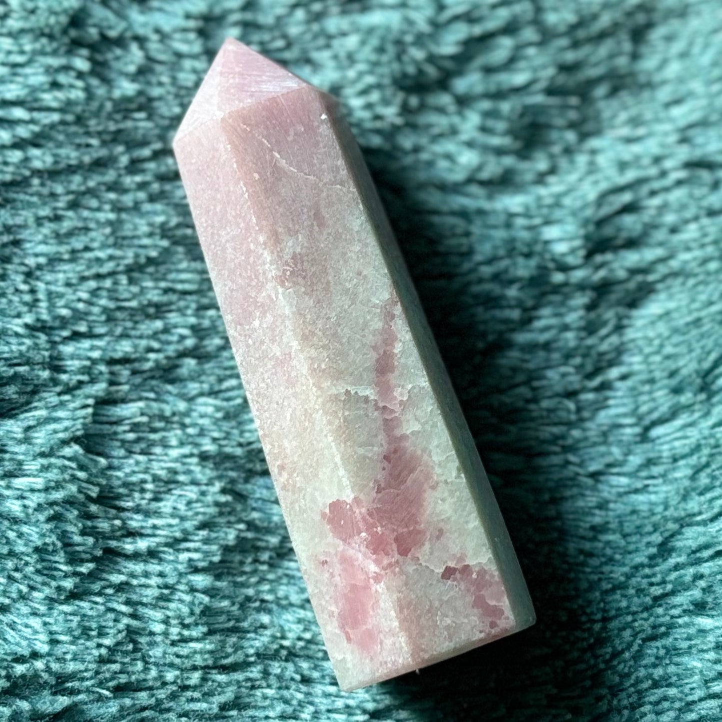 Pink opal tower Crystal - Witch, Pagan, Witchcraft, Spiritual