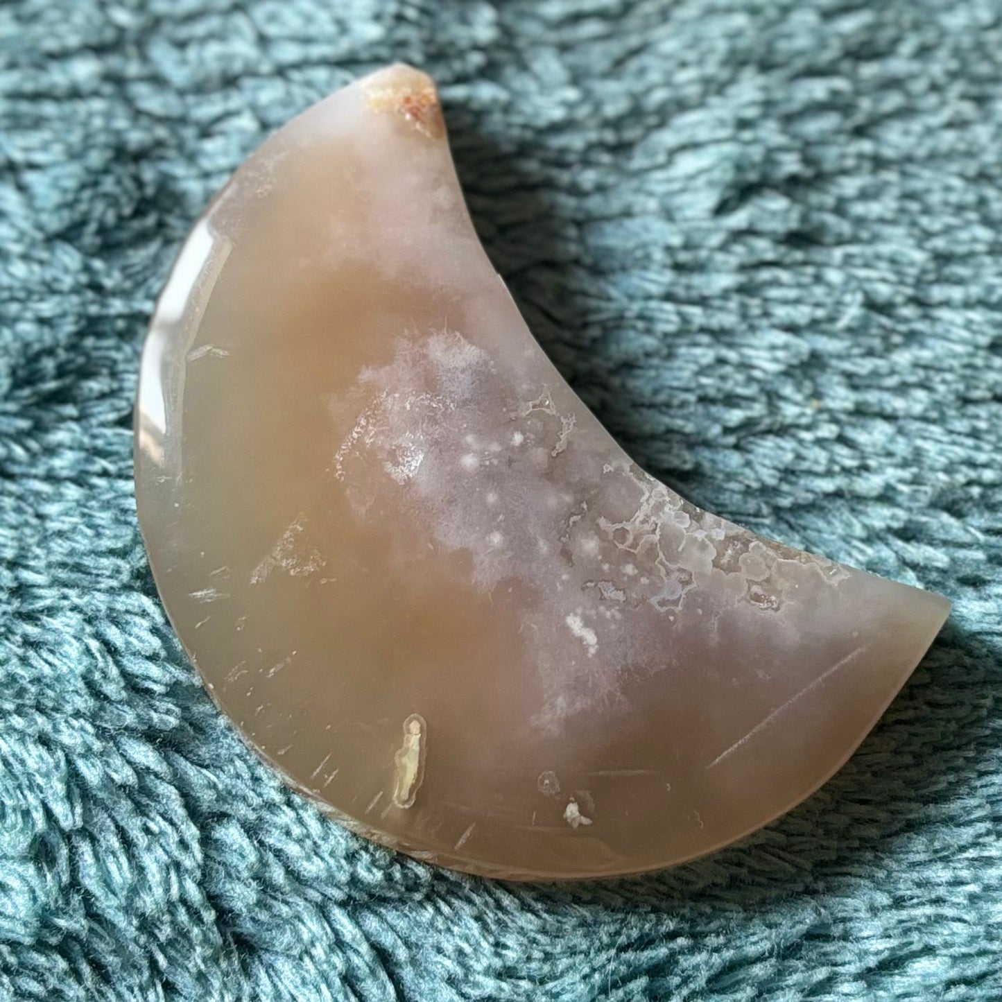 Flower agate moon Crystal - Witch, Pagan, Witchcraft, Altar, Spiritual