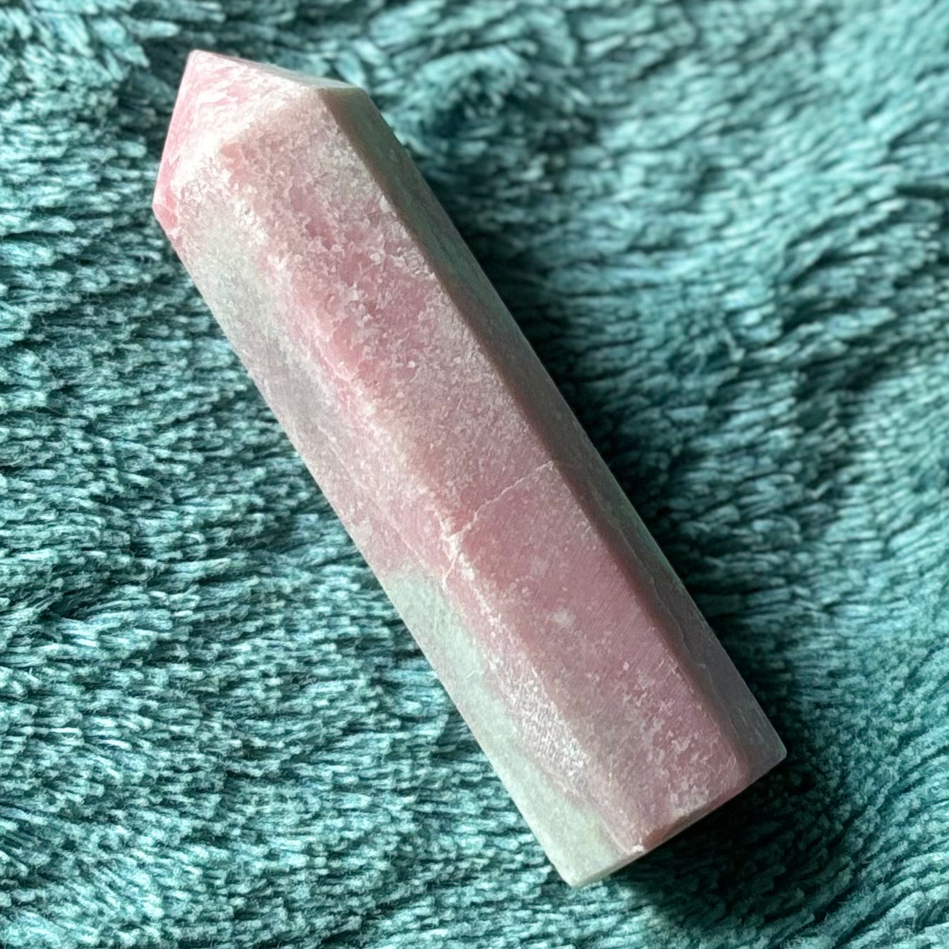 Pink opal tower Crystal - Witch, Pagan, Witchcraft, Spiritual