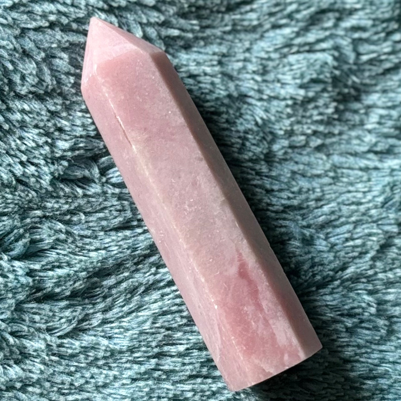 Pink opal tower Crystal - Witch, Pagan, Witchcraft, Spiritual