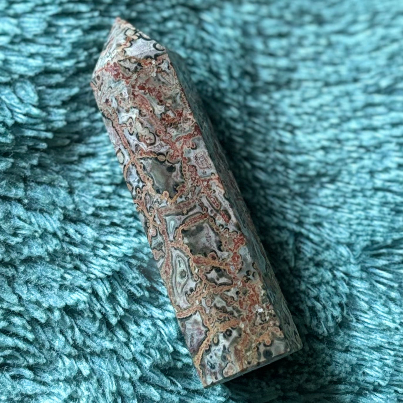 Leopardskin jasper tower Crystal - Witch, Pagan, Witchcraft, Spiritual