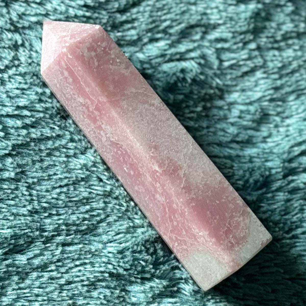 Pink opal tower Crystal - Witch, Pagan, Witchcraft, Spiritual