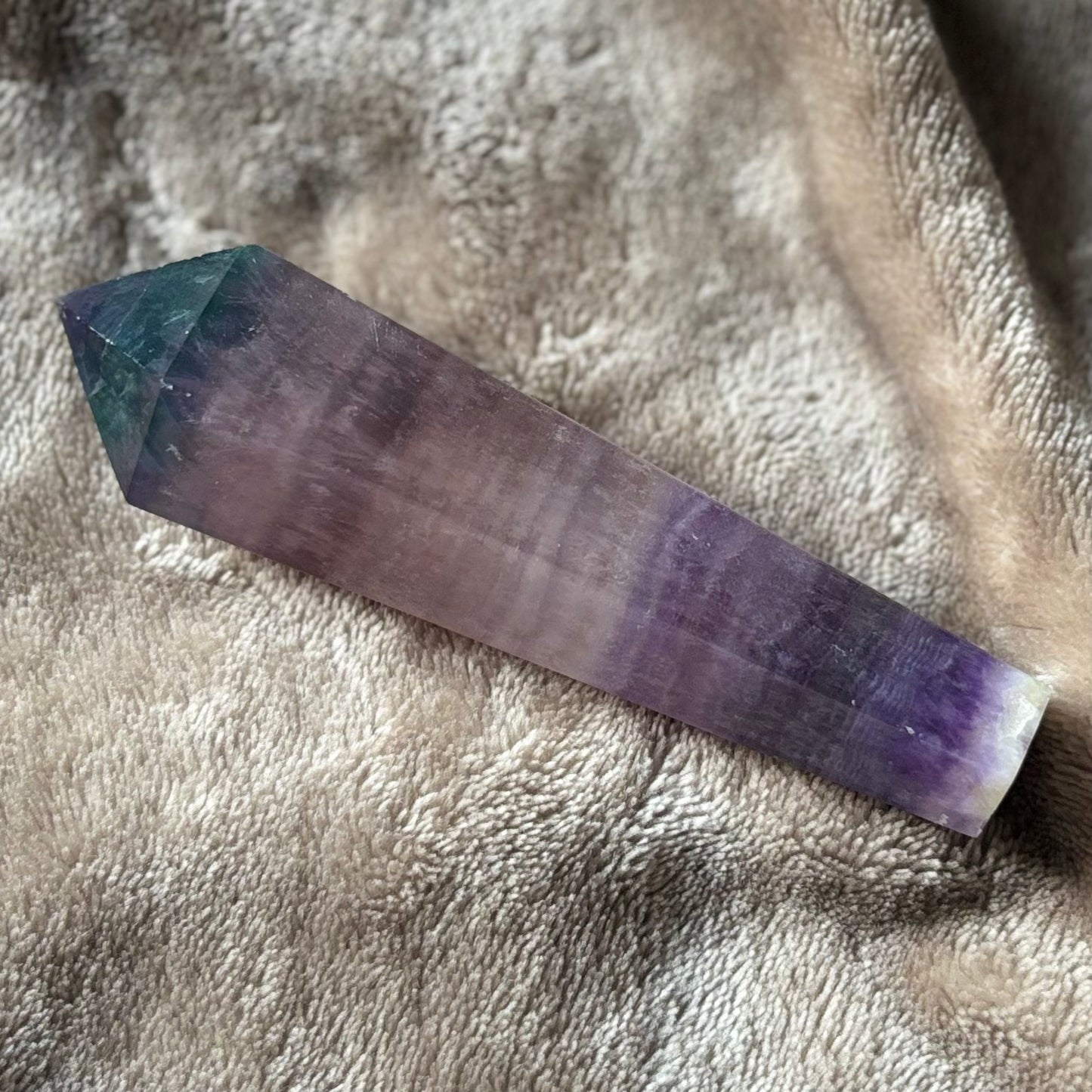 Purple fluorite wand Crystal - Witch, Pagan, Witchcraft, Altar, Spiritual