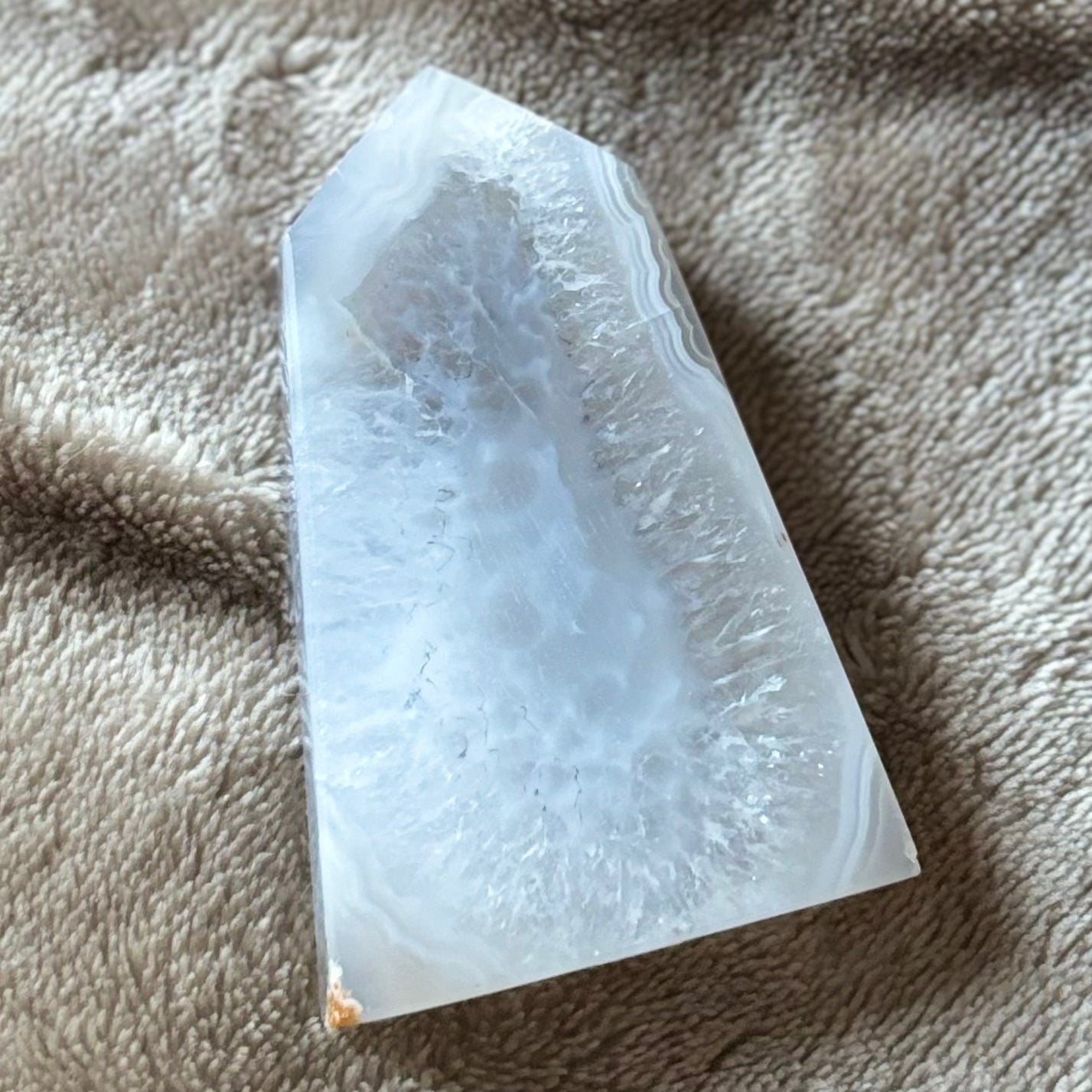 Druzy lace agate tower Crystal - Witch, Pagan, Witchcraft, Spiritual