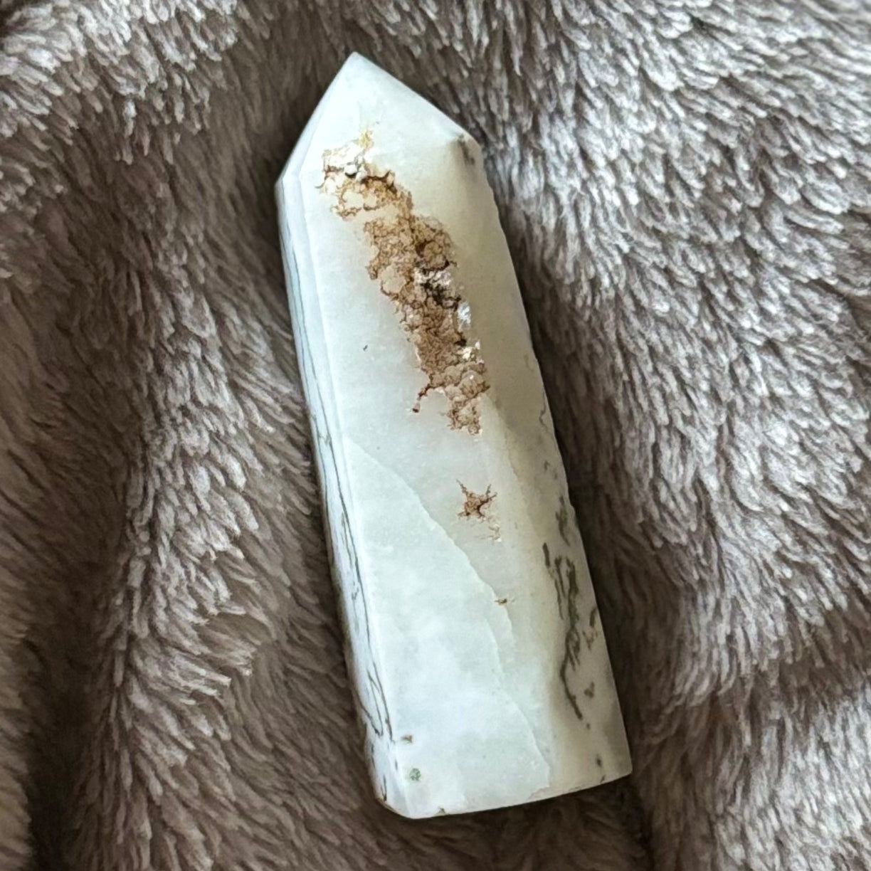 Moss agate tower Crystal - Witch, Pagan, Witchcraft, Spiritual