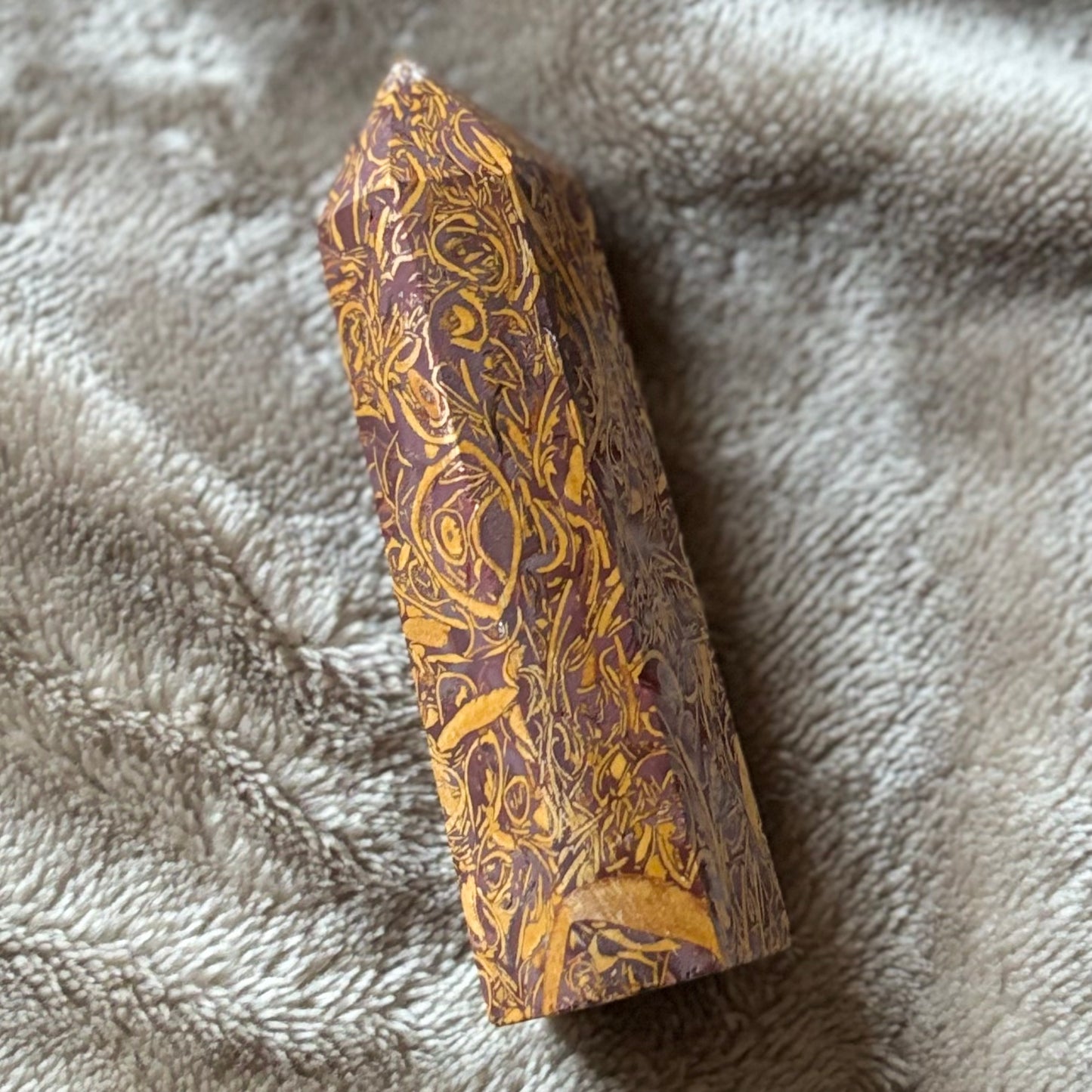 Calligraphy jasper tower Crystal - Witch, Pagan, Witchcraft, Spiritual